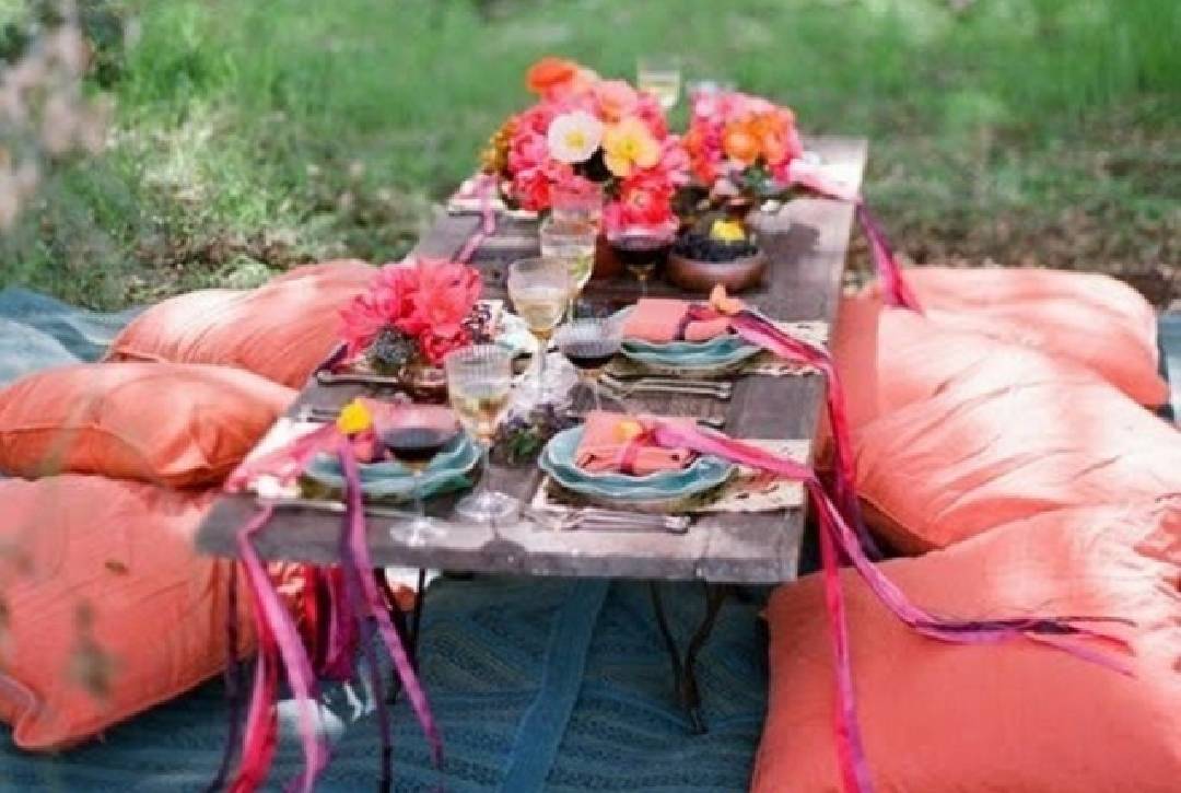 Déco table basse jardin